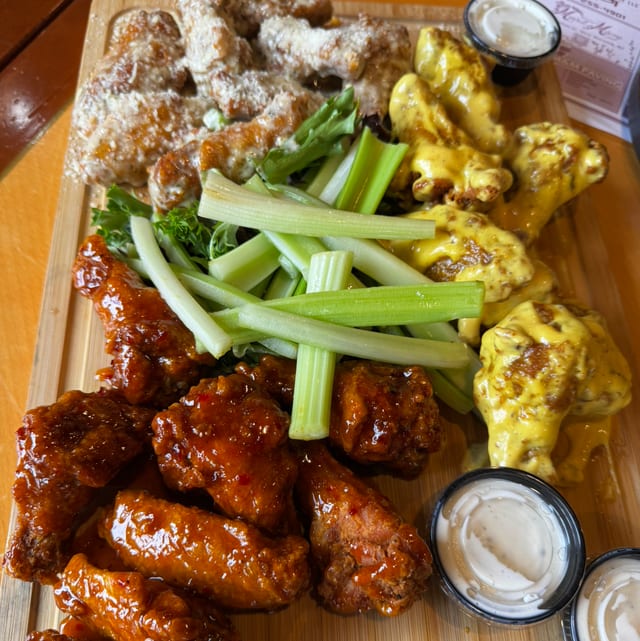Jumbo Breaded Wings.