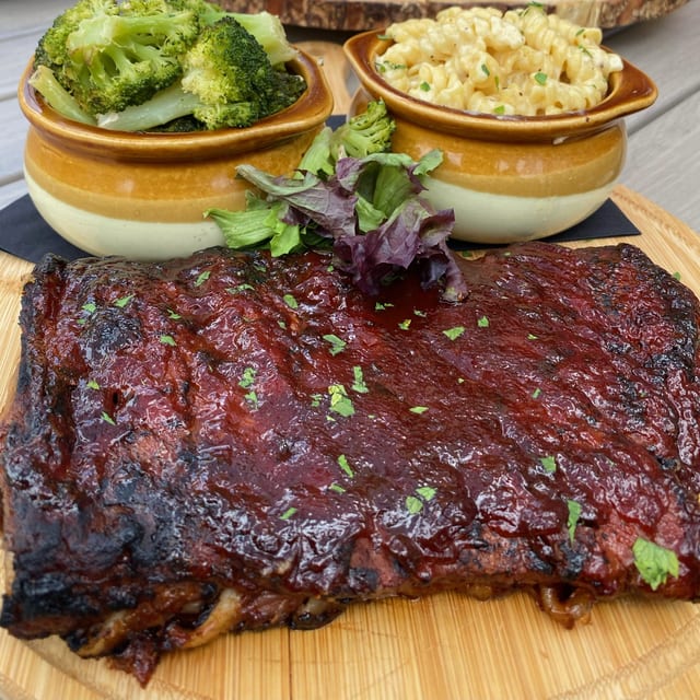 Smoked Barbecue Ribs.