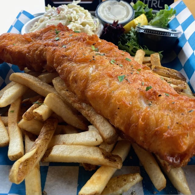 Classic New England Fish and Chips.